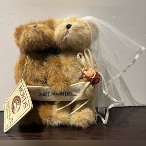Vintage 2005 Boyds Bear Plush Mr & Mrs Truelove Just Married Collection w/ Tags